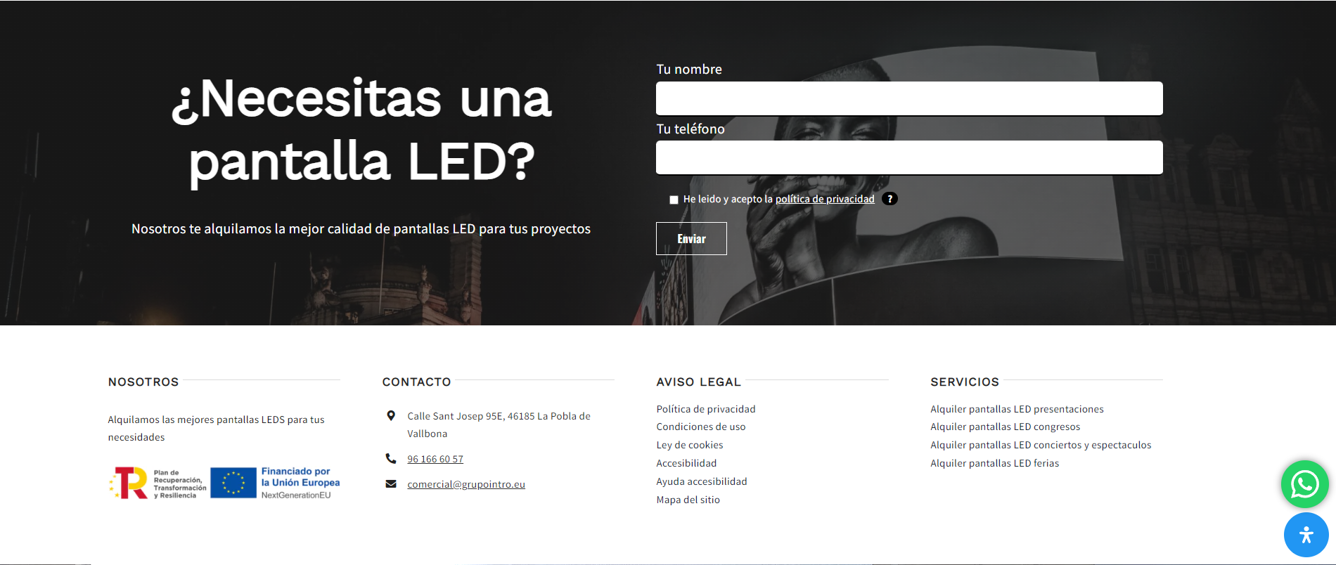 , Ayuda accesibilidad, Diseño páginas web La Fabrica Web